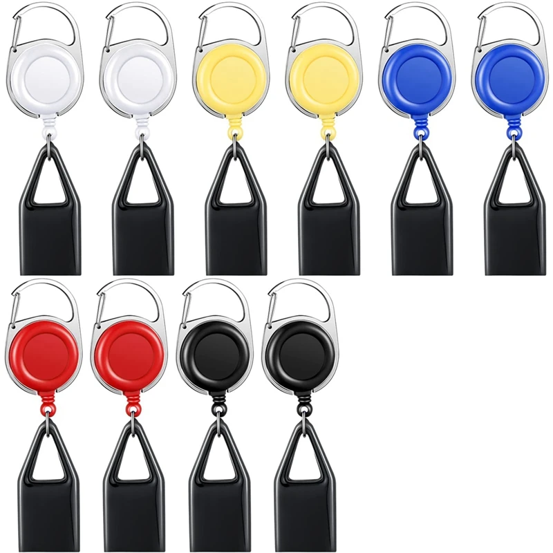 10 Piece Retractable Lighter Clip Assorted Color Lighter Holder Keychain Multicolor With Clip Classic Lighter Cover Single Clip