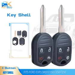 KEYECU 2 pz/lotto chiave a distanza Shell Case Fob 4 pulsanti per 2011 2012 2013 2014 2015 2016 Ford Explorer F150 F250 F350