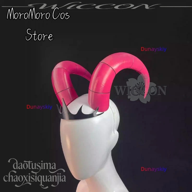 Anime Lilithh 3D Polylactic Acid Props Accessories Hotel Hassbin Cosplay Demon Horn Black Crown Headwear Horror Halloween Cos view 6