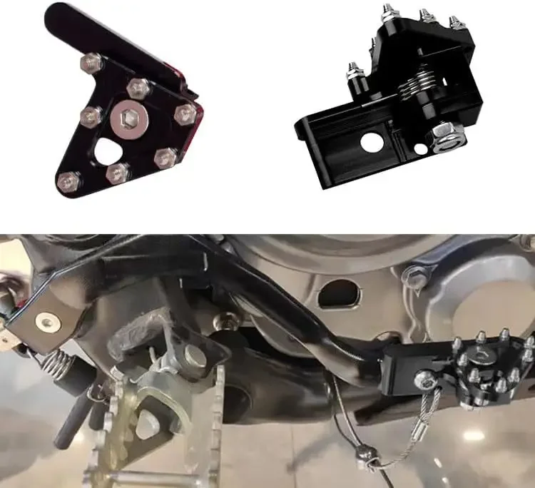 Universal CNC Aluminum Rotatable Brake Pedal Tip Foot Peg Head for CRF KLX YZF Dirt Bike Motorcycle Modification Accessories