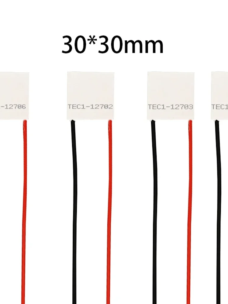 30*30mm Dc15v Tec1-12701/12702/12703/12704/12705/12706 Refrigeration Peltier Heatsink Cool Chip Semiconductor Chilling Plate