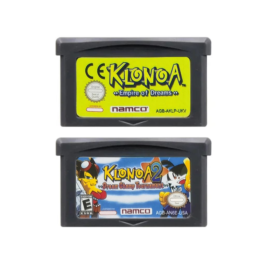 Cartuccia di gioco GBA Wind of Croatia Series Klonoa2 Scheda console per videogiochi a 32 bit