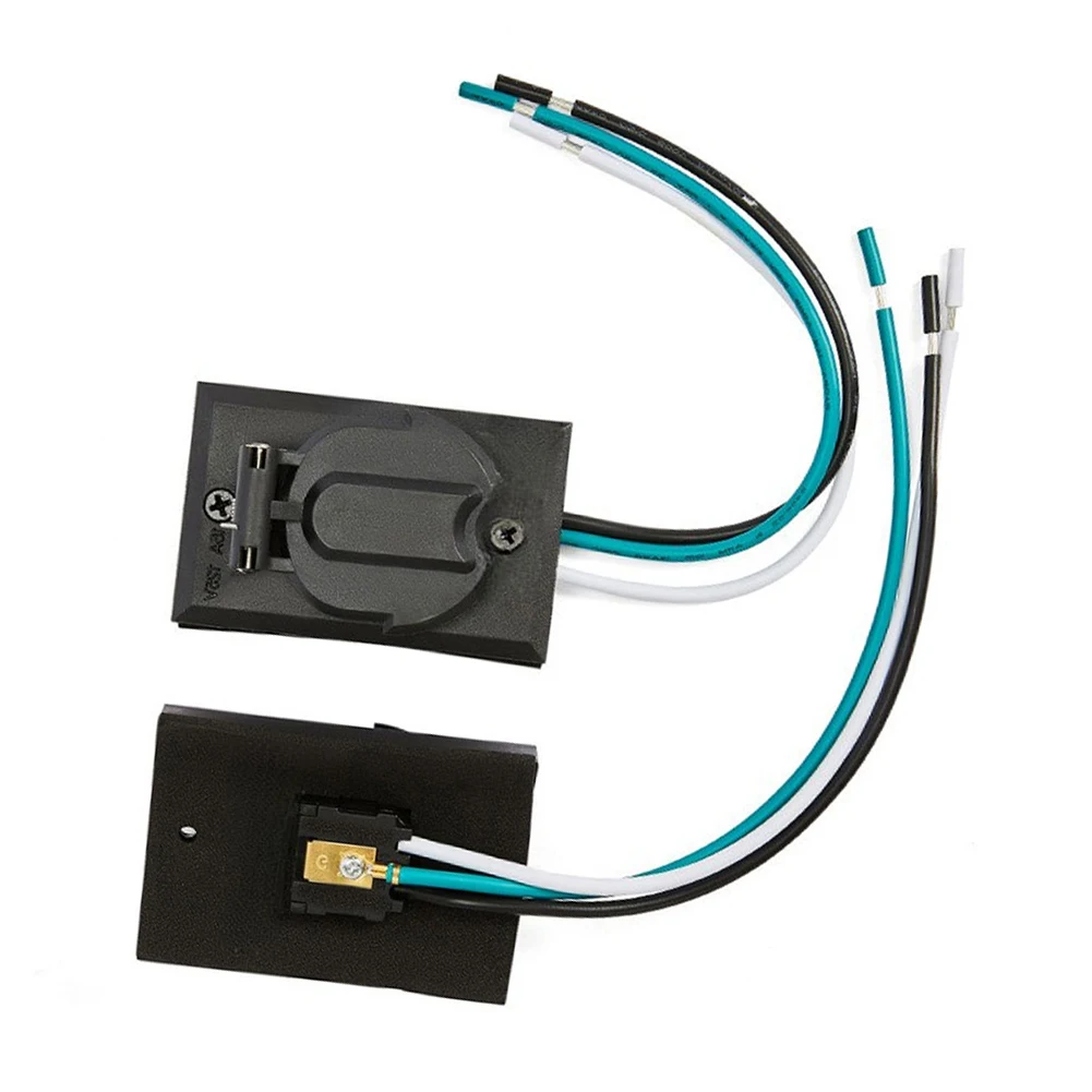 15A Outdoor Electrical Outlet For Round Poles,IP44 Weatherproof Socket Cover, Easy=Snap-On Install For Street Lights Landscaping