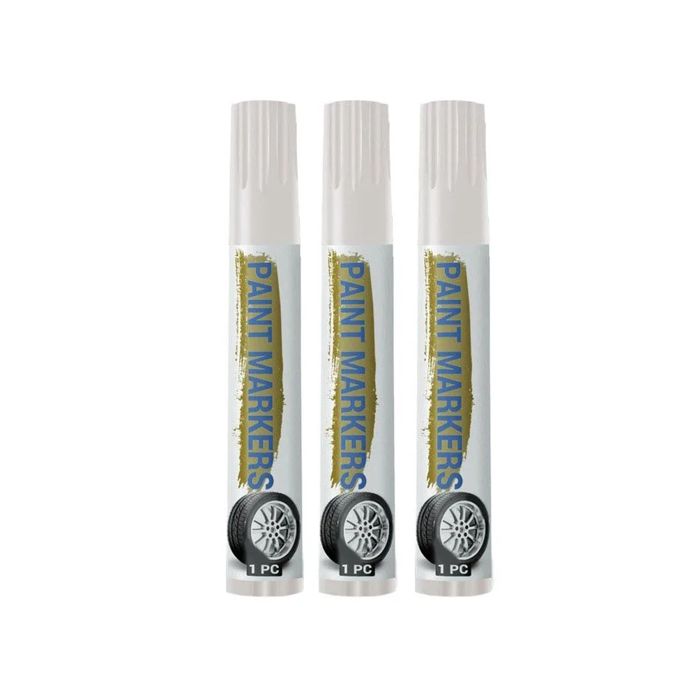 Tire Tread Paint Pen for Car Wheels Designed for Auto Rubber Surfaces Oil-Based Formula for Long-Lasting Markings