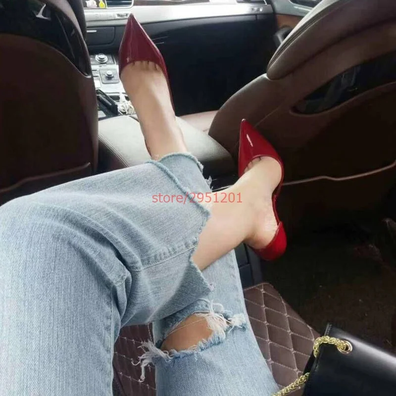 Women Black Thin High Heel Pumps Classic Elegant Pointed Toe High Heels Shoes Woman Solid Thin Heel Sandals for Women