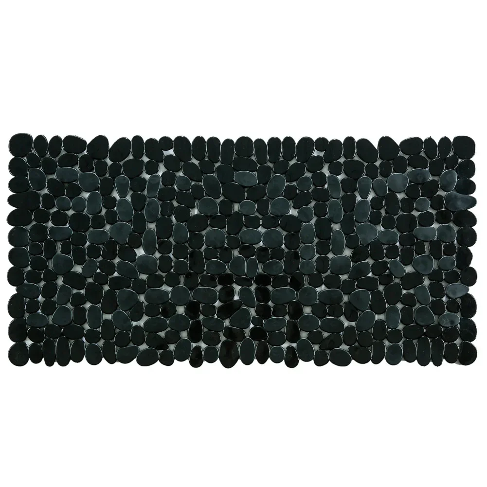 Mat Bathtub Bath Mat PVC Large Bathtub Safety Shower Non-slip Bathroom Mats With Suction Cups Pebbles Floor Mat 70*36cm