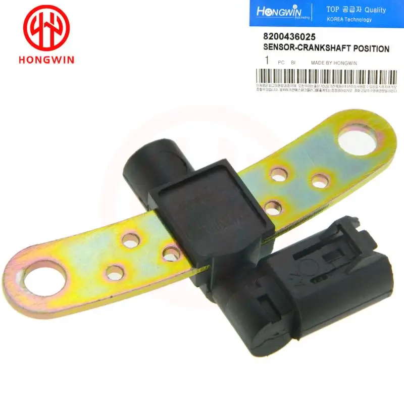 Capteur de position du vilebrequin 8200436025, 7700101969, 6001548175 compatible avec Renault Clio, Megane, Modus, Twingo, Kangoo, Thalia, Dacia Logan