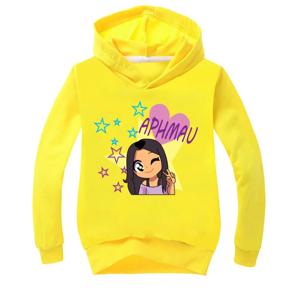 Kawaii Aphmau bluza z kapturem nastolatek chłopcy znosić odzież dla dzieci dzieci moda jesienna bluzy i bluzy dziewczynek swetry płaszcze