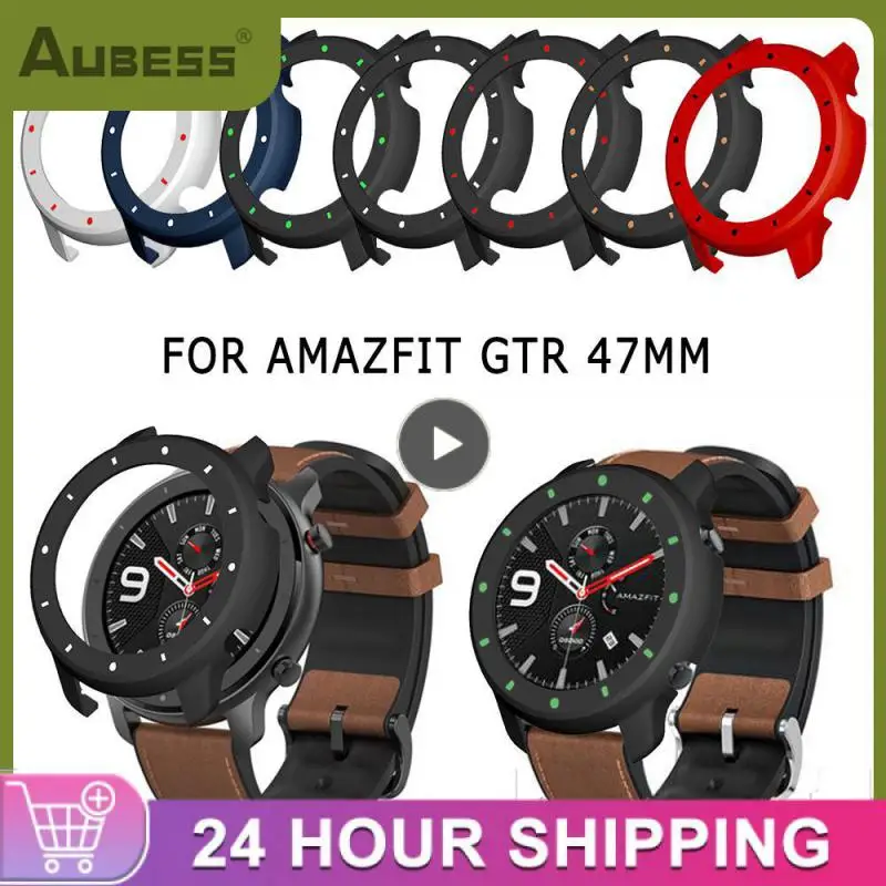 Watch Case Solid Color Easy To Install High Quality Strong Toughness Full For Amazfit Gtr Watch Protective Shell 47mm