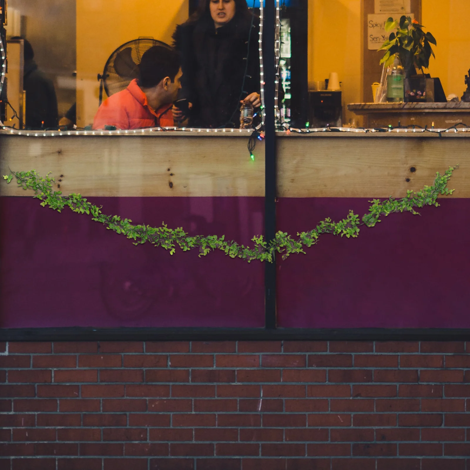 

2pcs Artificial Greenery Garland Eucalyptus Vine Fake Hanging Leaves For Home Wedding Party Wall Door Decor Simulation Plant