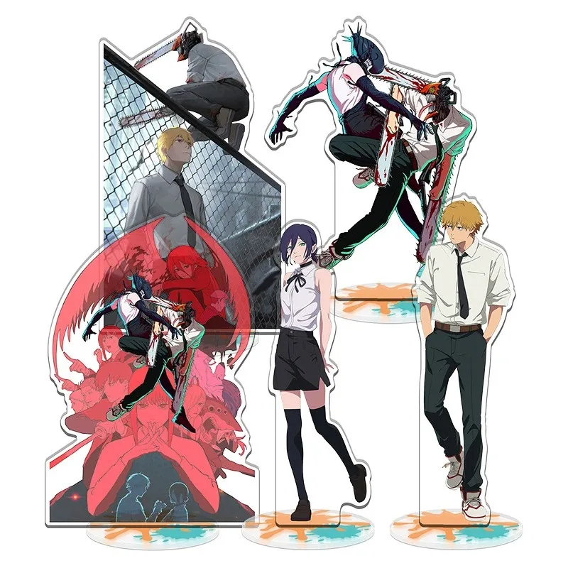 Anime Chainsaw Man Makima Beehm Denji Hayakawa Aki Power Reze Pochita Figurka Cosplay Podstawka Akrylowa Stojąca Akcesorium Rekwizyt