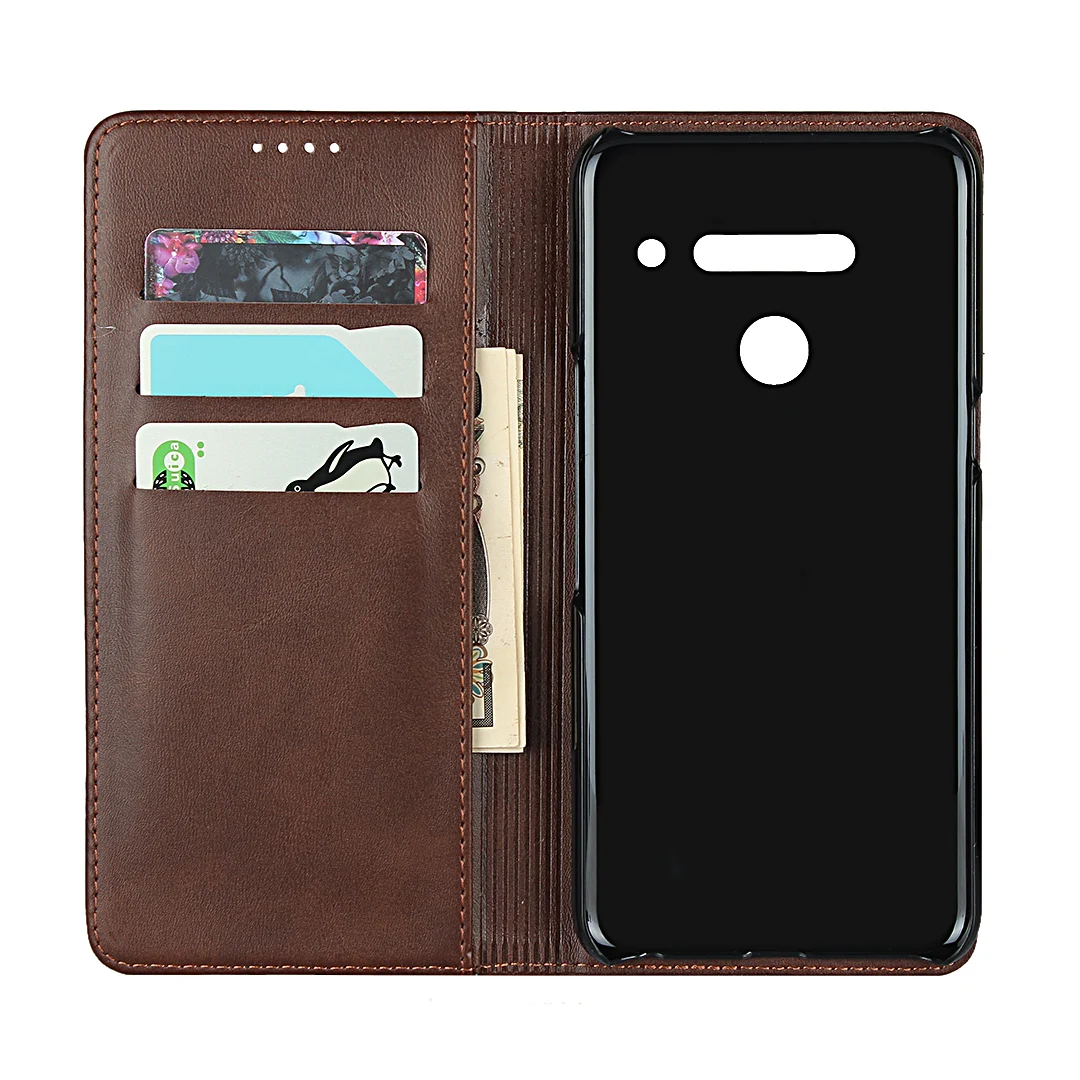 Leather case for LG V50 ThinQ 5G V500 Flip case card holder Holster Magnetic attraction Cover Case Wallet Case
