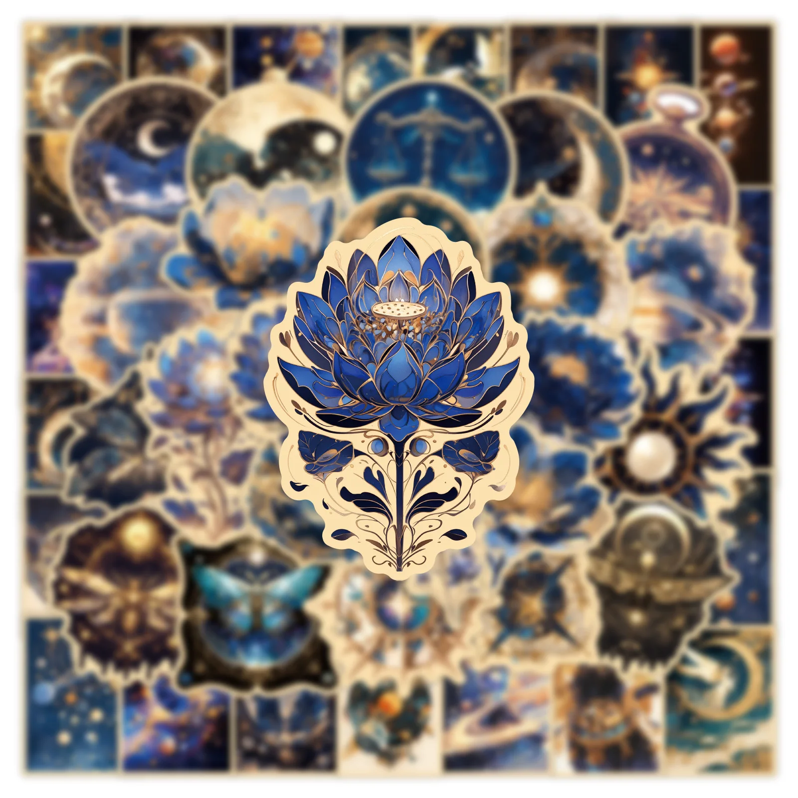 

10/30/50PCS Punk Style Metal World Cool Cartoon Flowers Stickers Creative Personal Decoration Doodle Waterproof Decals DIY Desk