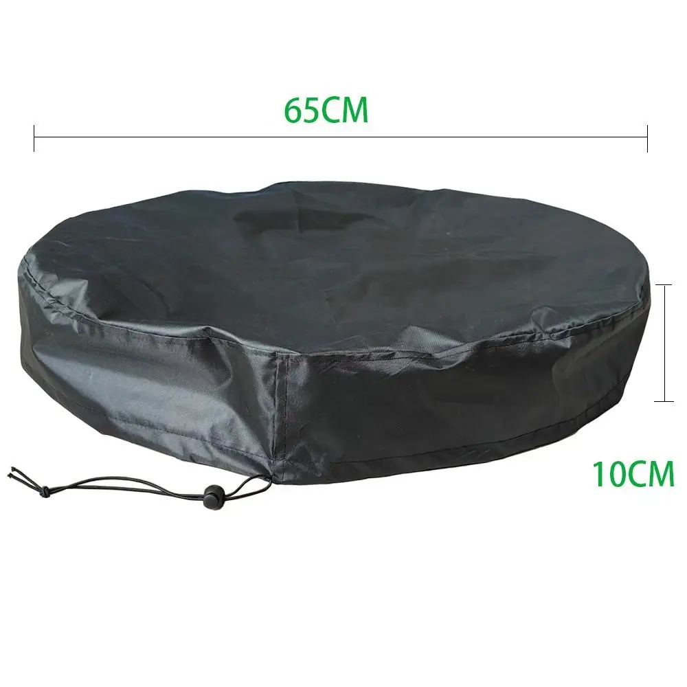 55 Gallon Drum Cover with Stretchable Adjustable Drawstring Fit Most Water Barrel and Trash Can Waterproof Rain Barrel Cover