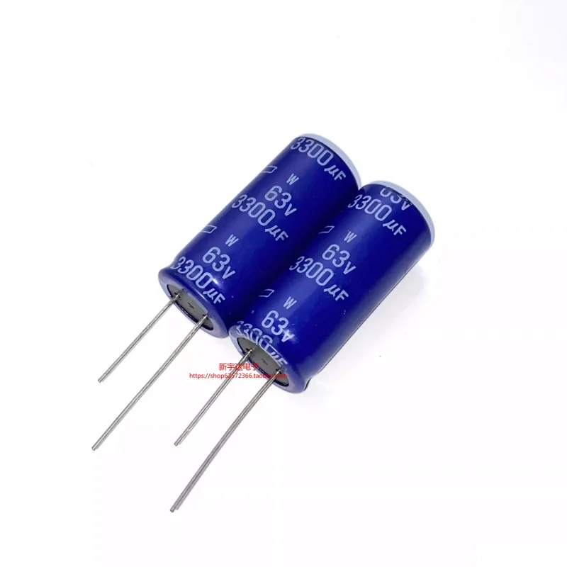 5-50PCS 3300UF 63V Japanese Black Diamond 63V3300UF 18X40 W high-frequency long-life blue robe capacitor
