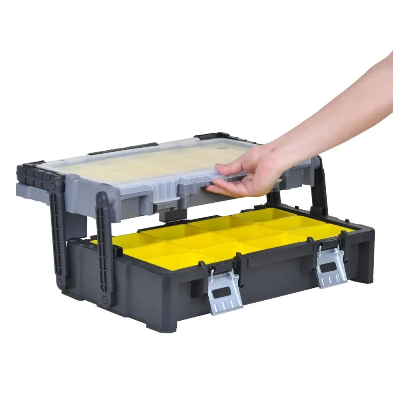 Suitable for Plastic Thickened Portable Multi-layer Tool Storage Box Hardware Screw Finishing Stacking Box