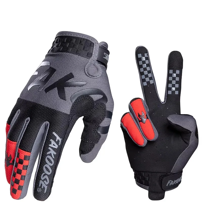 KAHOSE 2026 NEW Men Moto Racing Gloves BMX ATV MTB Off Road Motorcycle Gloves HRC Red Motocross Riding Touring Gloves