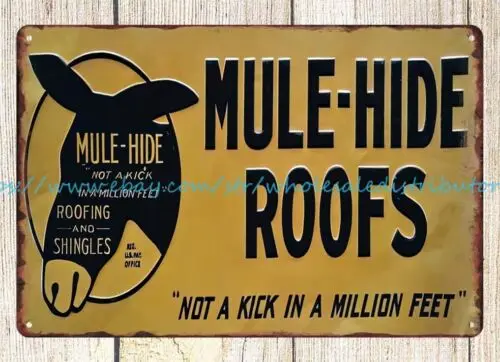 MULE-HIDE ROOFS metal tin sign garage design ideas restaurant pub