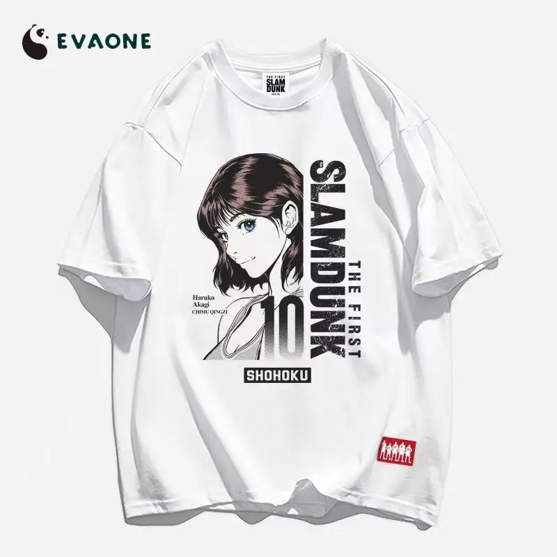 SLAM DUNK Tシャツ 映画ヘビー 綿100% SLAM DUNK 周囲アニメ 桜木花道 アップグレード版 ユニセックス 原宿 Y2K