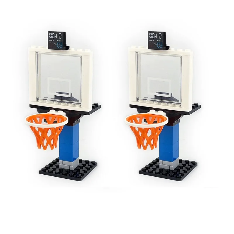 Supports de terrain de basket-ball, plaque de Base, Star MOC, Mini figurines d'action, blocs de construction, briques, accessoires de constructeur, jouets pour enfants