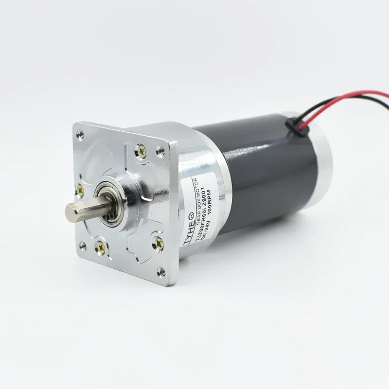

TYHE Manufacturer D60mm Gearbox 12v 24v High Power 50w 65W 70w High Torque 10nm Low Speed 120Rpm 30rpm PMDC Dc Steel Gear Motor