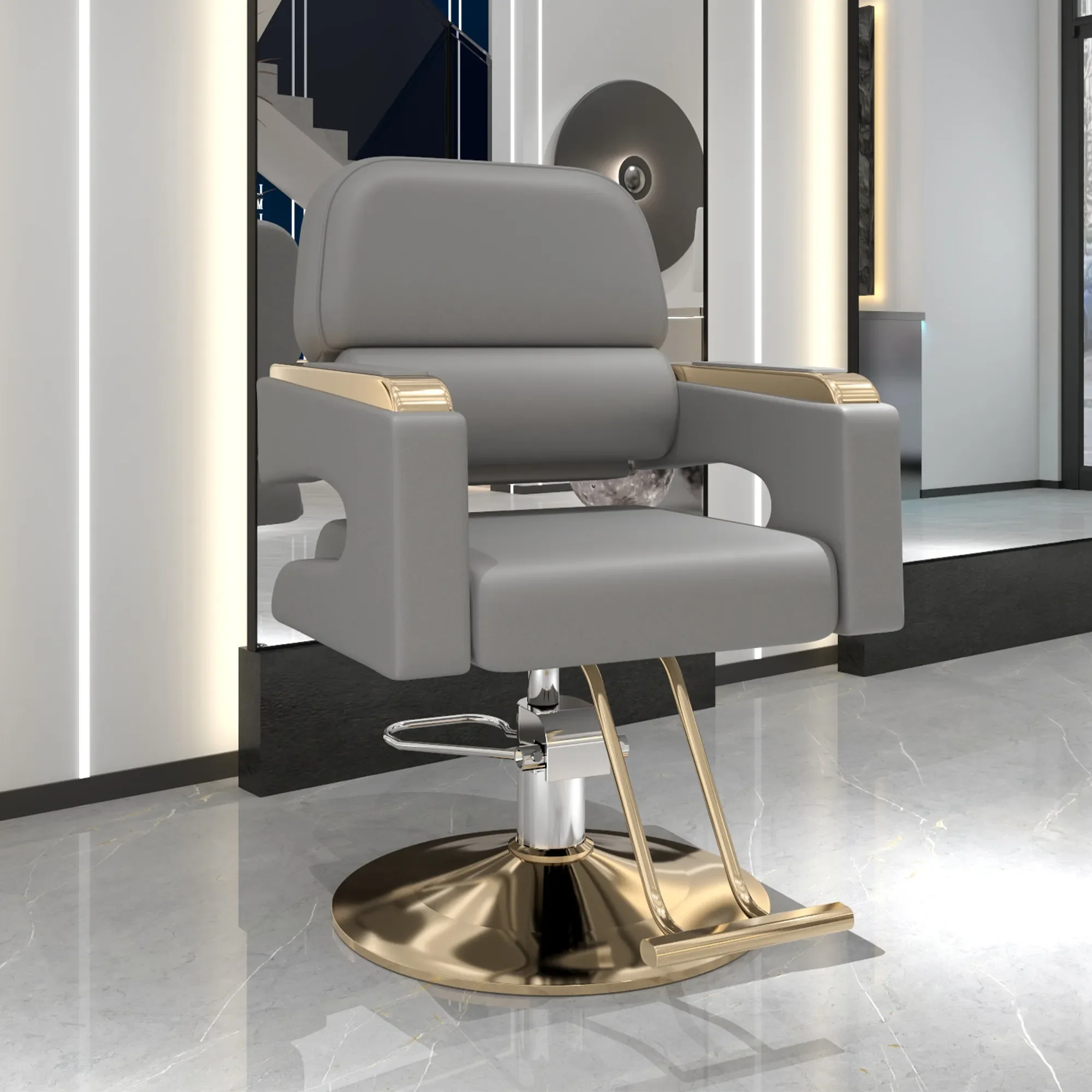 Shipping Barber Chair Shampoo Salon Equipment Barber Chair Commercial Cadeira Para Manicure Profissional Beauty Salon Furniture