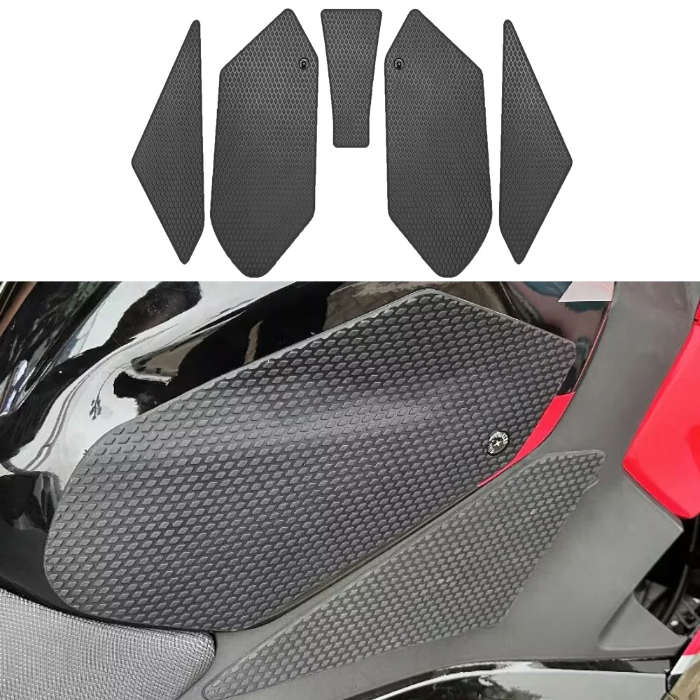 Motorcycle Tank Traction Pad Anti Slip Sticker Gas Knee Grip Protector For Kawasaki Ninja400 ABS 2017 to2024