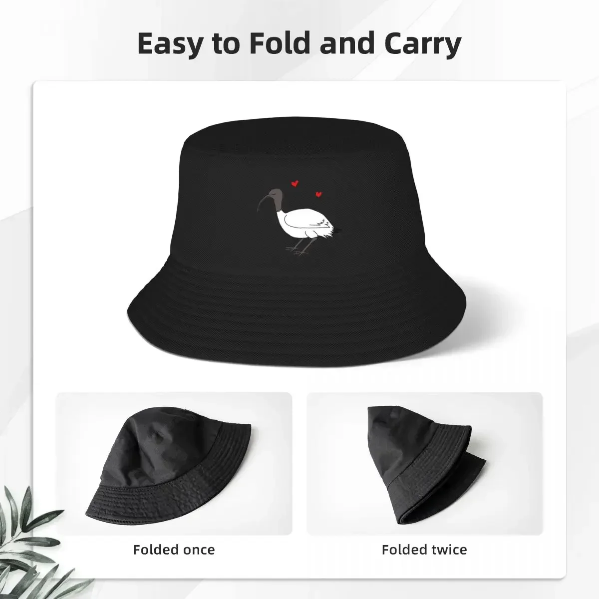 Ibis Love Bucket Hat Panama For Kids Bob Hats Fashion Fisherman Hats Summer Beach Fishing Unisex Caps