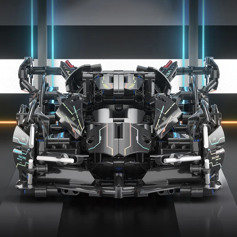 Más de 1000 Uds. V12 modelo de coche de carreras juguetes de bloques de construcción súper coche técnico DIY ciudad vehículo ladrillos Set chico y adulto regalo de vacaciones