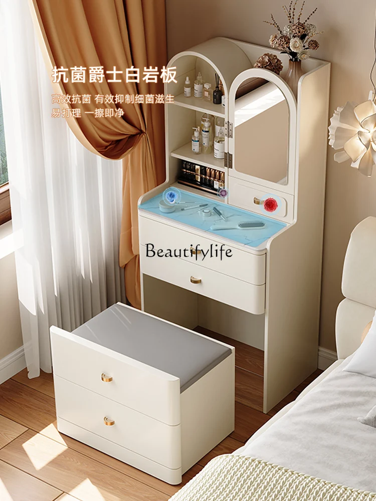 Small Dressing Table Bedside Table Integrated Modern Simple Small Apartment Multi-Functional Storage Chest of Drawers