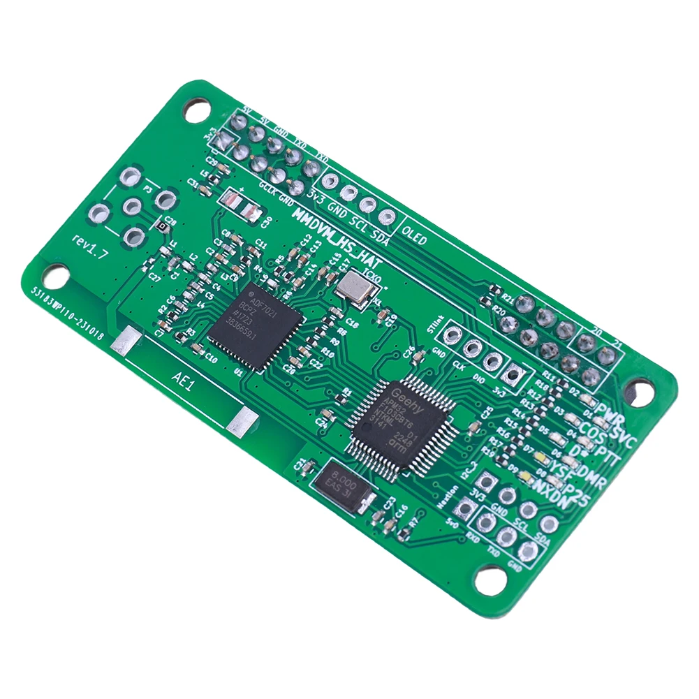 

MMDVM Hotspot Support P25 DMR YSF DSTAR NXDN MMDVM Hotspot Board with Antenna Hotspot Board for Raspberry Pi UHF VHF