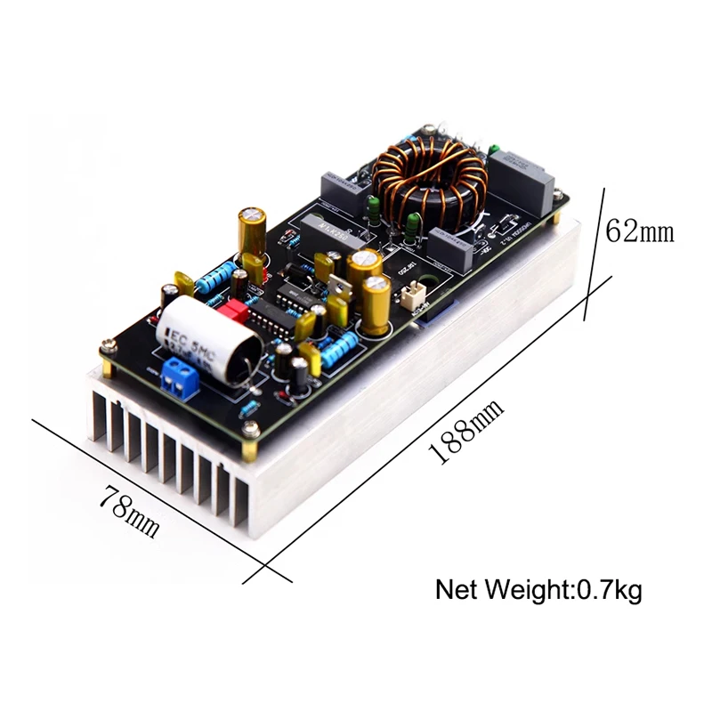 Hifi Mono 500W Class D Digital Audio Power Amplifier Finished Board High End Mono Channel Amp Module Home Speakers Amplifiers