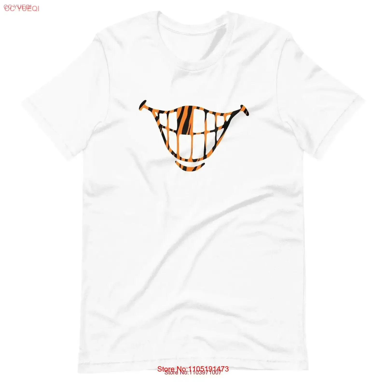 Blissful Ignorance Tiger Stripe Logo T Shirt Blanc vintage Lavé Polyvalent Respirant Confortable Doux Unisexe vêtements de créateur