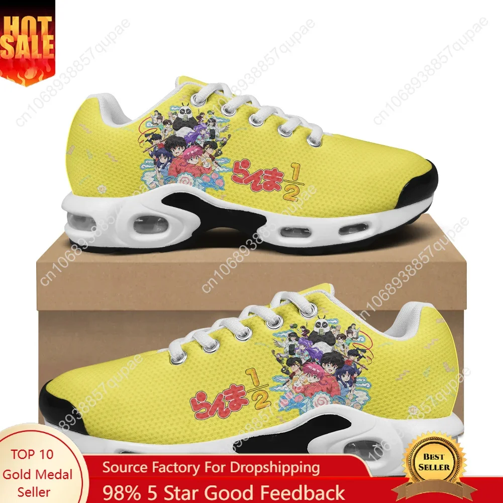 

Ranma Air Cushion Sports Sneakers Lovely Anime Shoes Mens Womens Teenager High Quality Footwear Custom Made Mesh Sneaker