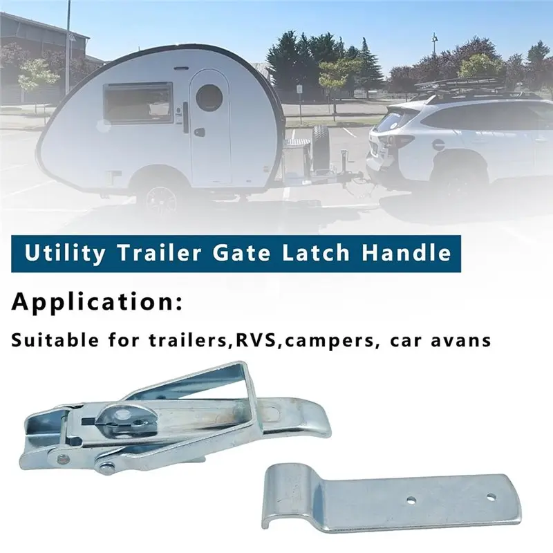 ABJO-ユーティリティトレーラー用RVキャラバンリフトゲートラッチハンドル-2個交換部品