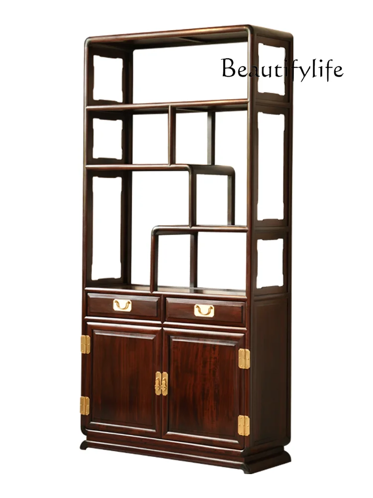 Chinese Antique and Curio Shelves Sandal Wood Duobao Pavilion Storage Rack Decoration Storage Antique Storage Rack