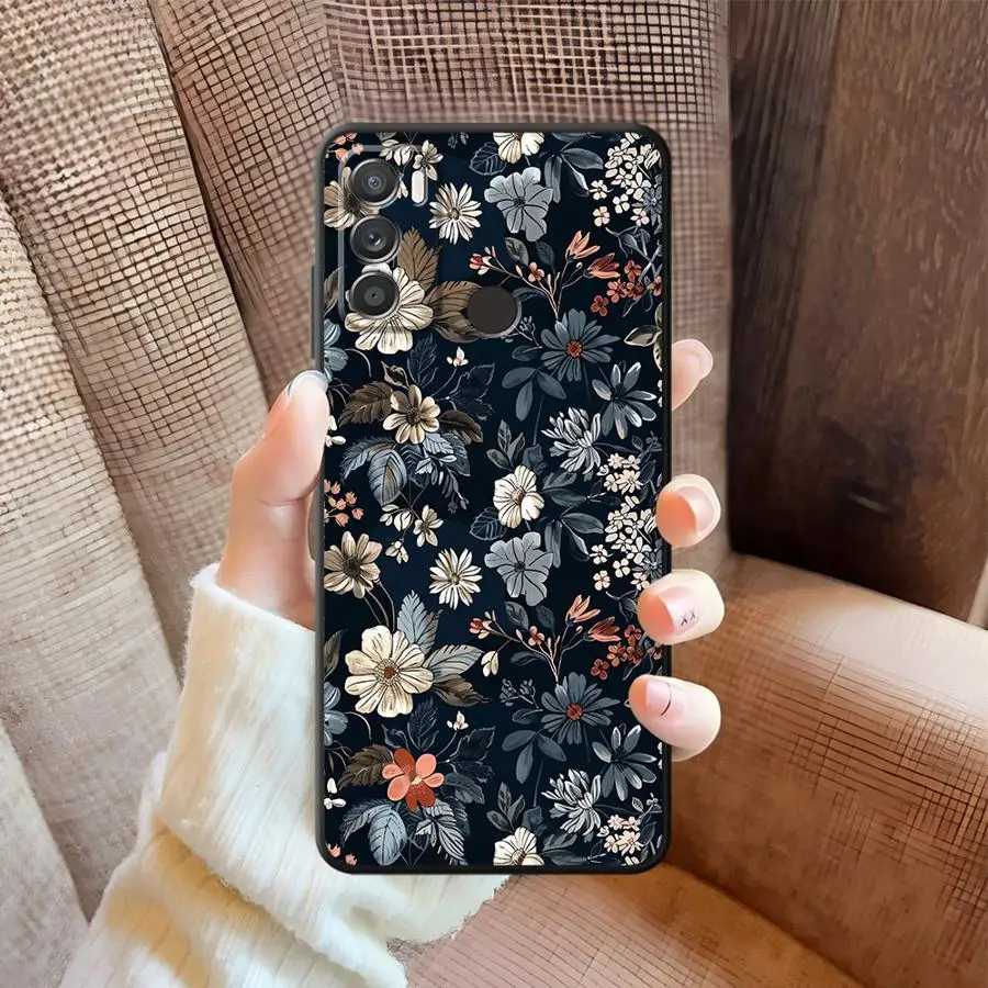 Soft Back Phone Cover Case for Moto X30 Pro Edge 20 30 S30 Pro Various Flowers