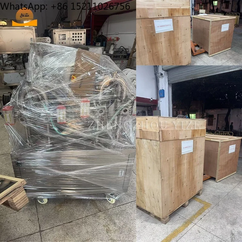 سعر الجملة السائل صلصة المياه كوب بلاستك آلة تعبئة وختم كوب الزبادي آلة تعبئة الختم الدوارة #5