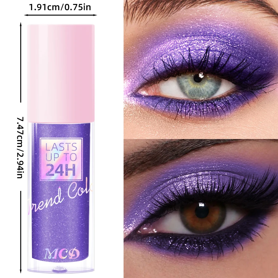 Ombretto liquido impermeabile metallizzato a 8 colori 1PC Ombretto glitterato a lunga durata e a prova di sbavature Regali per trucco coreano Ombretto glitterato