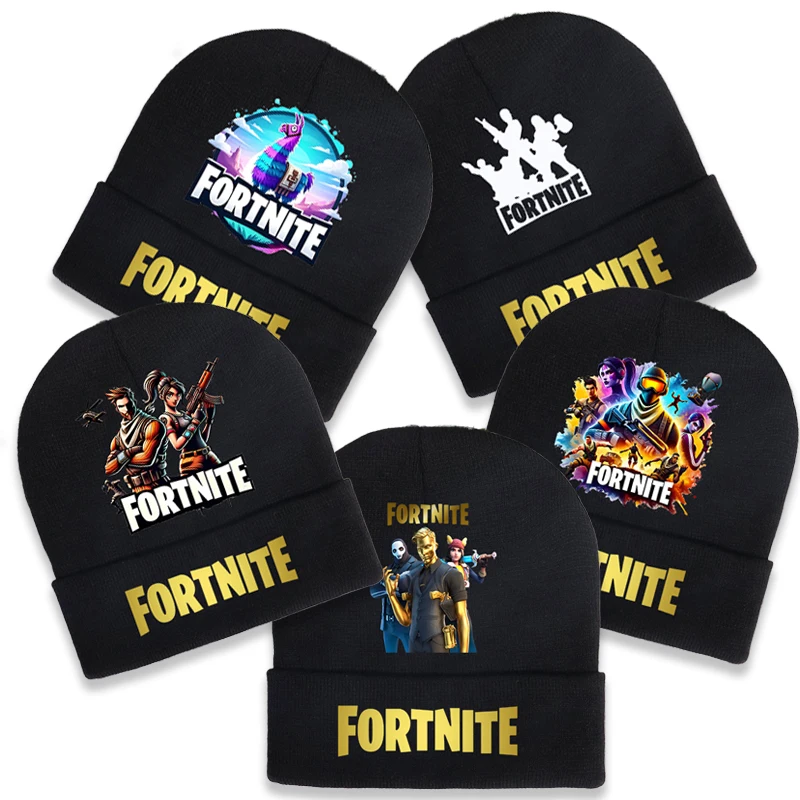 FORTNITED Winter Hats for Women Men Beanies Knitted Solid Hat boy Autumn Female Beanie Caps Warmer Bonnet Ladies Casual Cap Gift