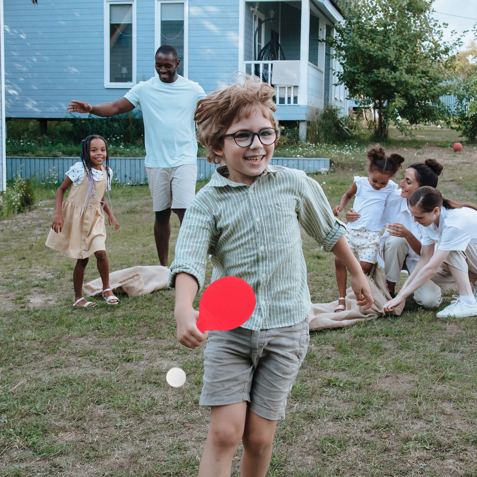 Pong-Paddel, Tischtennisbälle, Schläger in Standardgröße, leichte Paddel, Spiel-Requisiten, Holz, tragbar, Kunststoff, Kindertraining