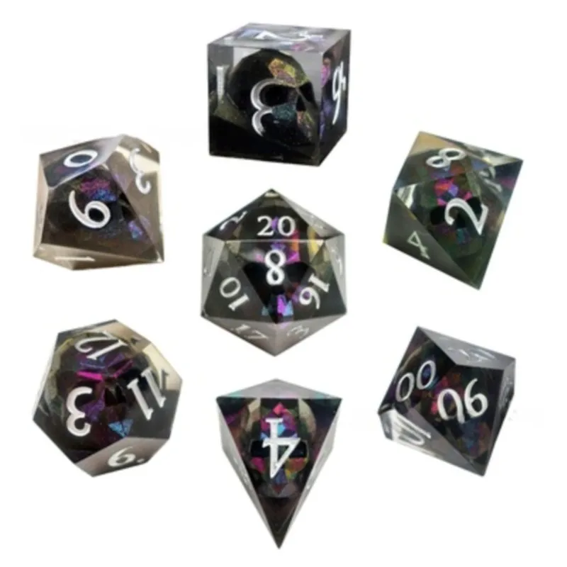 نرد متعدد السطوح برأس جمجمة DnD، ينطبق على لعبة لوحة المجموعة DND Kesululun and Dungeon D20 D12 D10 D8 D6 D4