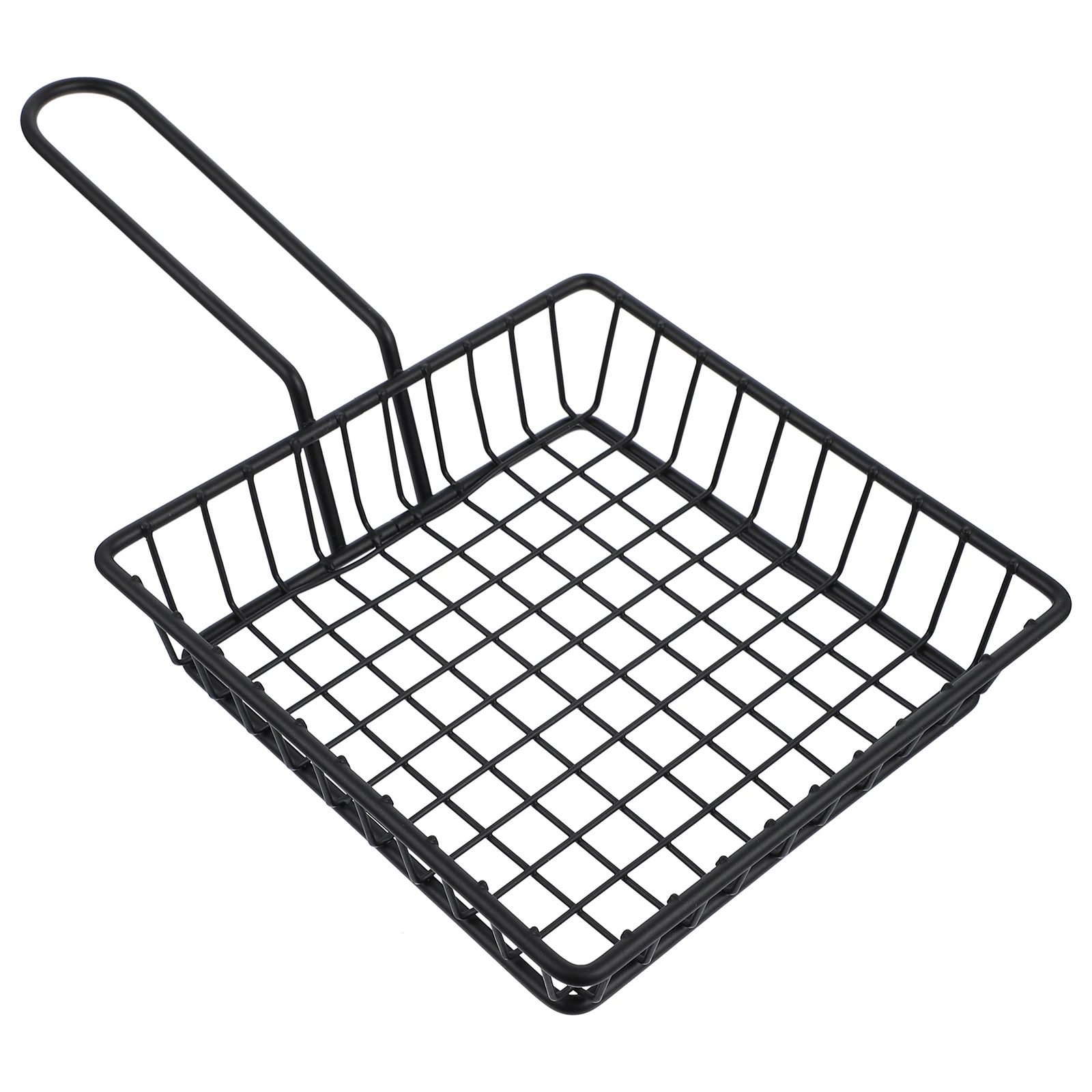 

Fried Food Basket Premium Iron Material Dishwasher Safe Reusable Snack Holder with Long Handle for Home Party Outdoor Picnic