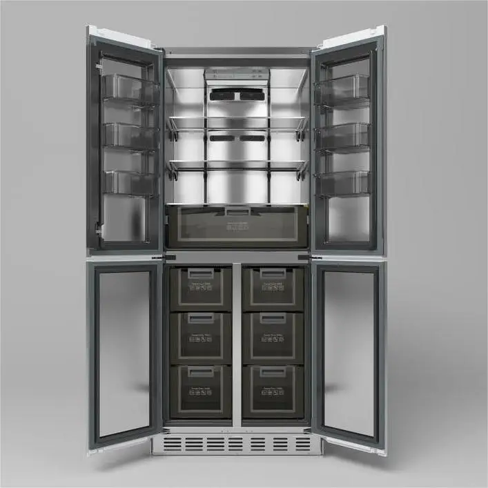 ZUNGUI BCD-355WQB Kulkas dan Freezer Terlaris untuk Rumah, Kulkas Built-In