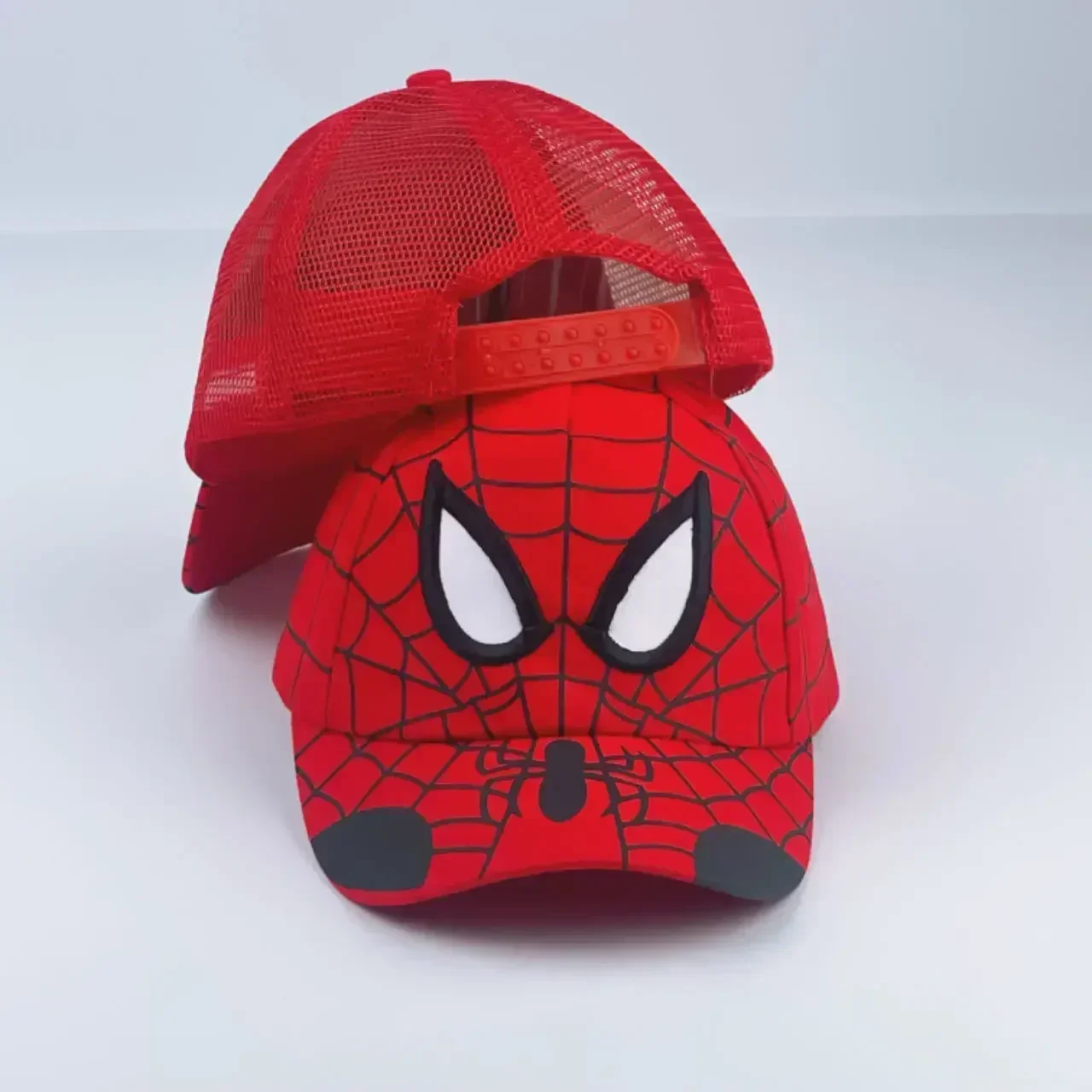 Chapeau pare-soleil à double œil Spider Man pour filles et garçons, accessoire de mode de dessin animé, Hip Hop, savoir chaud, nouveau, automne, hiver, 2024