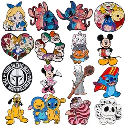 Cartoon Girls Alice Lapel Pins for Backpack Girls Brooches on Clothes Enamel Pins Briefcase Badges Jewelry Decorations