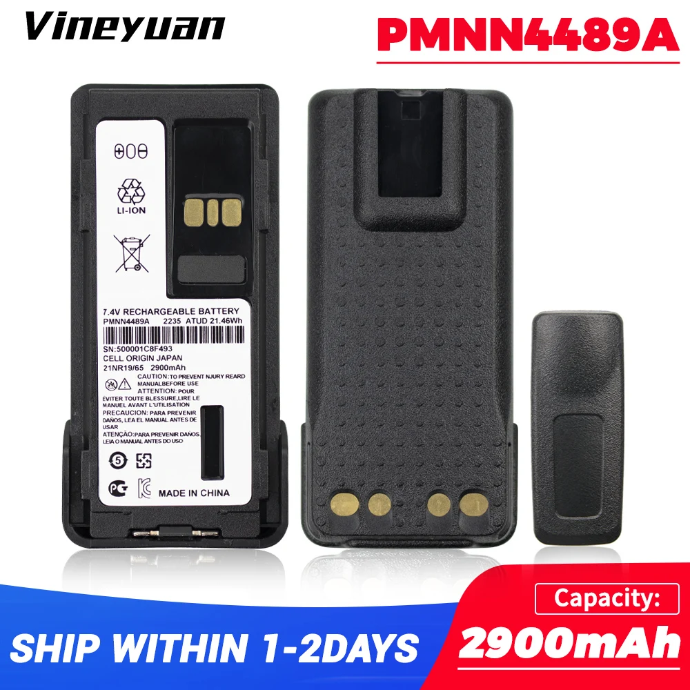 

PMNN4489A Li-ion Battery 2900mAh Large Capacity for Motorola GP328D+ GP338D+ P8668I APX900 DGP5050E DGP5550E DGP8050E DGP8550E
