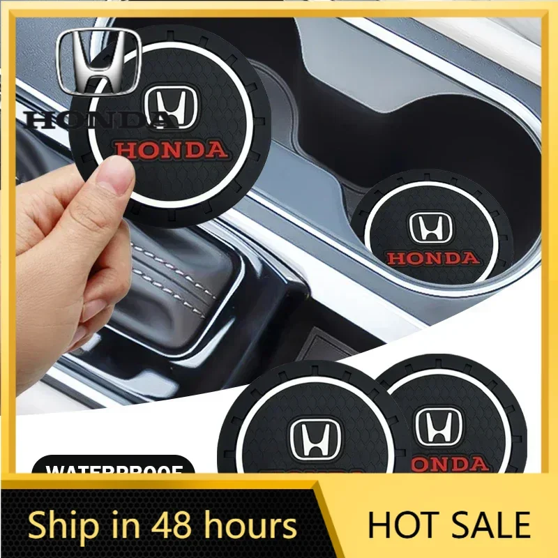 

Автомобильные аксессуары: 1/2 шт. термостойкие силиконовые подставки для стаканов, защита от грязи для Honda Civic, XR-V, HR-V, City, Accord, Odyssey