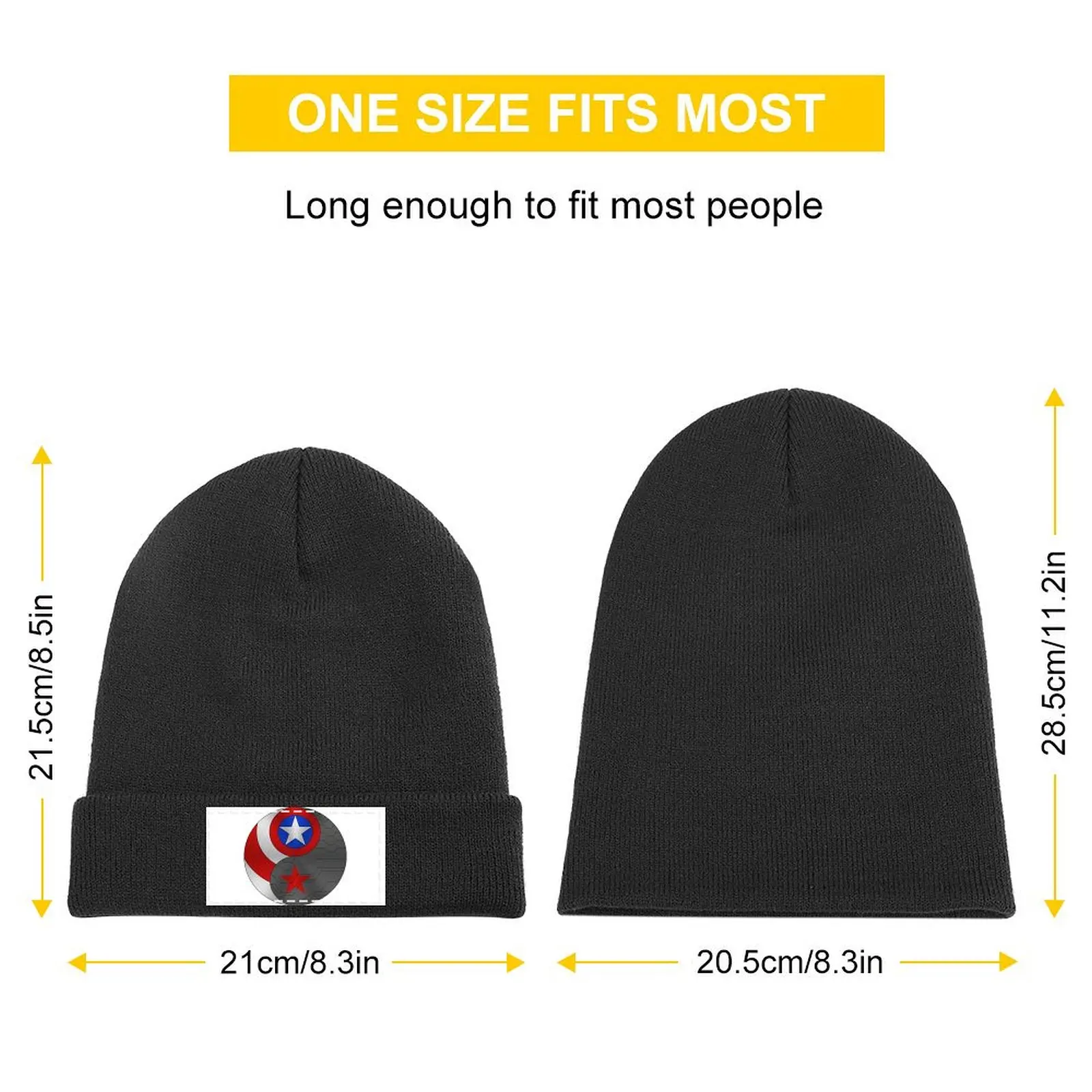 Winter Cap Yin Yang Knitted Cap Sports Cap Bobble Hat Brand Man Baseball Men Women's