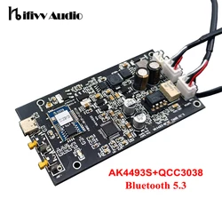 Hifi QCC3084 Bluetooth 5.3 Ak4493 twardy obwód dekodujący karta Audio DIY analogowy APTX-HD wejściowy/moduł odbiornika LDAC